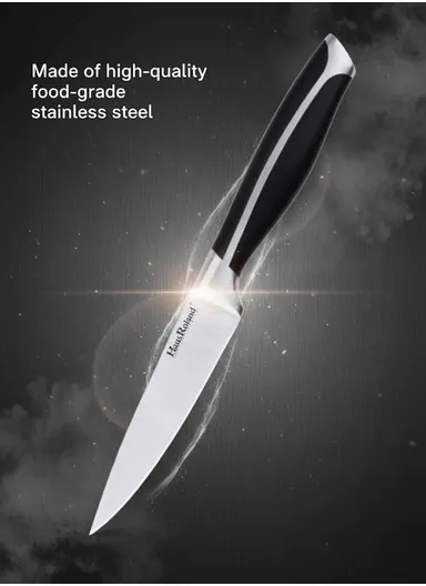3.5" Stainless Steel Paring Knife with Ergonomic Handle HR639-3