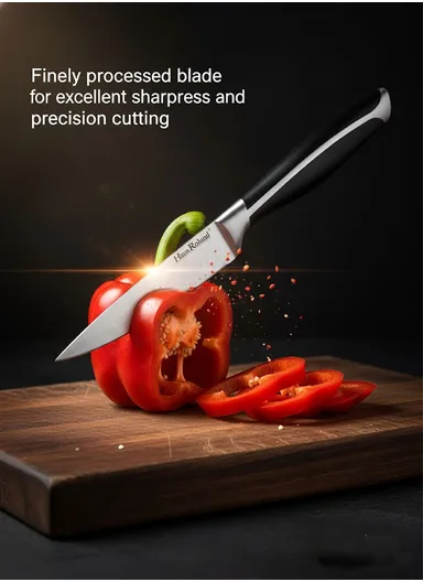 3.5" Stainless Steel Paring Knife with Ergonomic Handle HR639-3