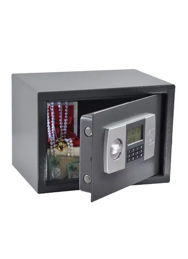 7Kg Double Locking Steel Bolts Electronic Digital Safe Box With Override Key (W30 x D20 x H20)cm T-20 - Grey