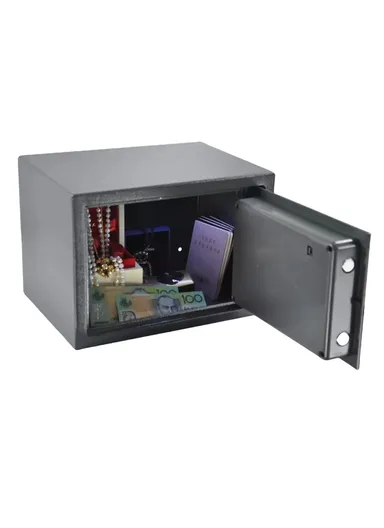 7Kg Double Locking Steel Bolts Electronic Digital Safe Box With Override Key (W30 x D20 x H20)cm T-20 - Grey
