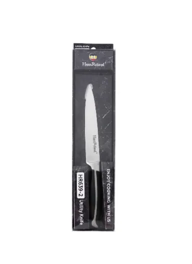 5" Stainless Steel Utility Knife with Ergonomic Handle HR639-2