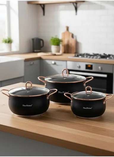 18/20/24CM 6PC Casserole Cookware Set HR109-2 