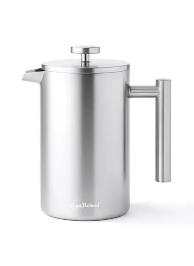 350ML Double-Wall Stainless Steel Press Coffee Maker (D9 × H17.5)cm