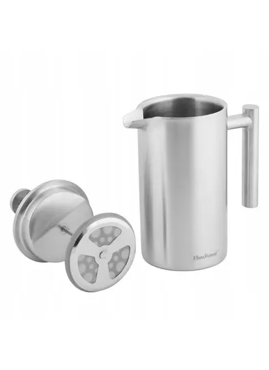 350ML Double-Wall Stainless Steel Press Coffee Maker (D9 × H17.5)cm