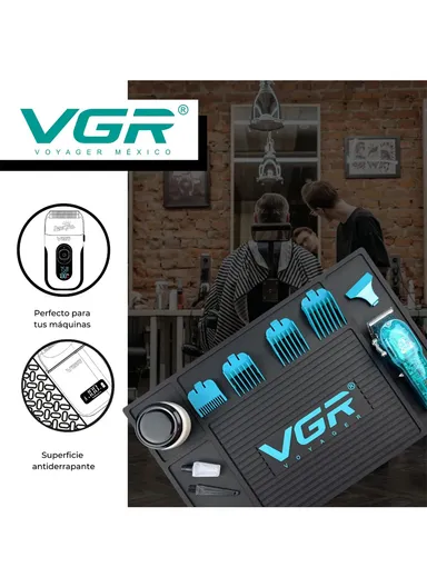 Professional Anti-Slip Barber Station, Clippers &amp; Tools Mat (L45 x W30 x T0.5)cm