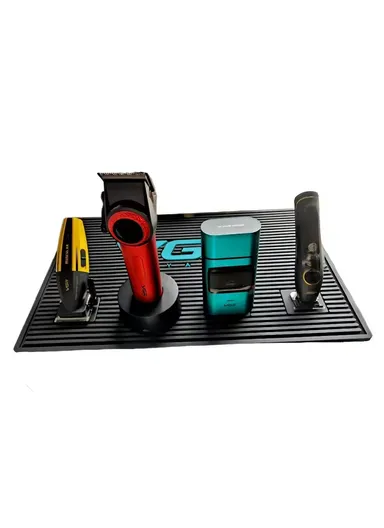 Barbershop Mat, Non-Slip Magnetic Silicone Mat (L45 x W30 x T0.6)cm