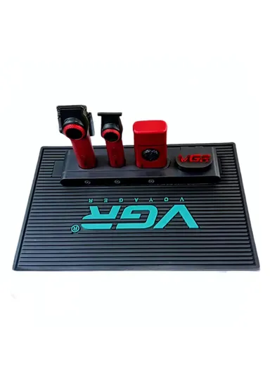 Barbershop Mat, Non-Slip Magnetic Silicone Mat (L45 x W30 x T0.6)cm