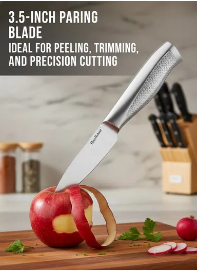 3.5" Stainless Steel Paring Knife with Ergonomic Handle HR641-3