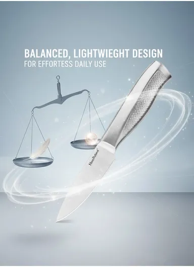 3.5" Stainless Steel Paring Knife with Ergonomic Handle HR641-3