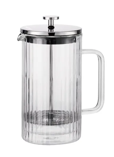 600ML Double-Wall Glass Press Coffee Maker (D9.5 x H17)cm