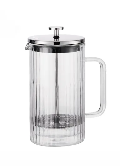 600ML Double-Wall Glass Press Coffee Maker (D9.5 x H17)cm