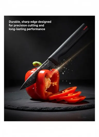 3.5" Stainless Steel Paring Knife with Non-Stick Marble Coating HR643-3