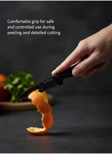 3.5" Stainless Steel Paring Knife with Non-Stick Marble Coating HR643-3