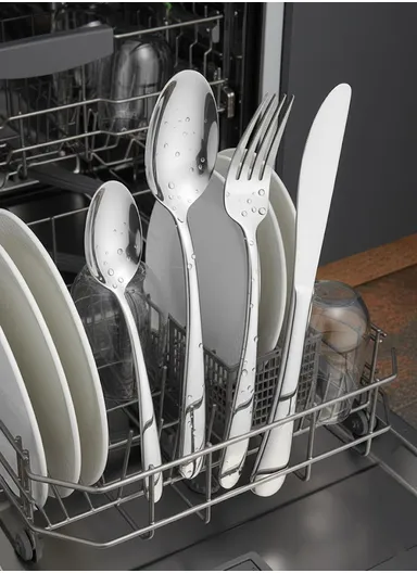 24-Pieces Stainless Steel Dining Cutlery Set With Knives, Forks, Spoons &amp; Teaspoons HR045-2