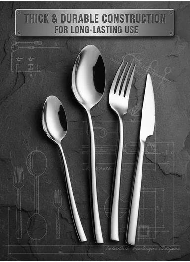 24-Piece 18/10 Stainless Steel Flatware Set HR044-2