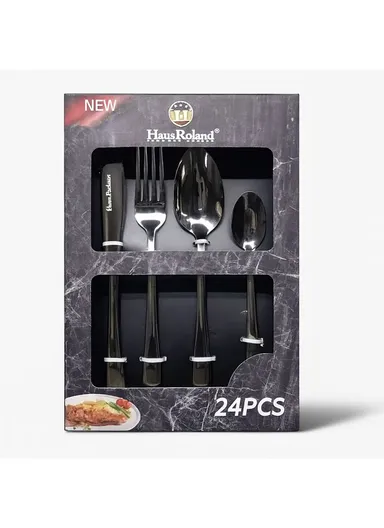 24-Piece 18/10 Stainless Steel Flatware Set HR044-2