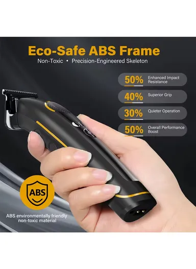 Men's Professional Hair Trimmer with Ceramic MIM Blades, 9000 RPM Motor &amp; 240 Min Cordless Runtime V-299