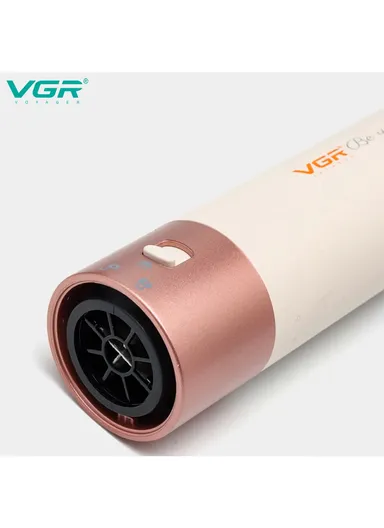 800W Professional 5-in-1 Hot Air Styler &amp; Hair Dryer Brush with 4 Heat Settings &amp; Automatic Curling V-487 - Off-White