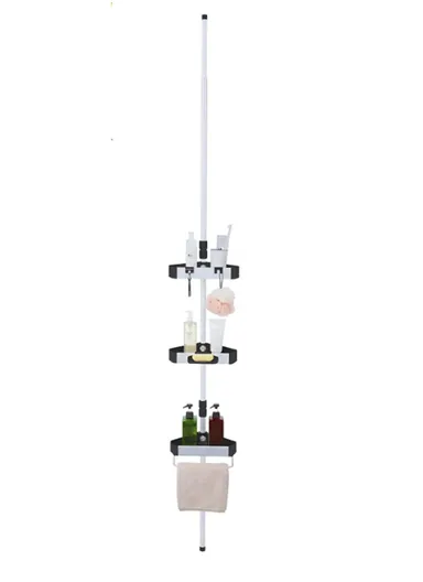 3-Tier Adjustable Corner Shower Storage Pole ZD922
