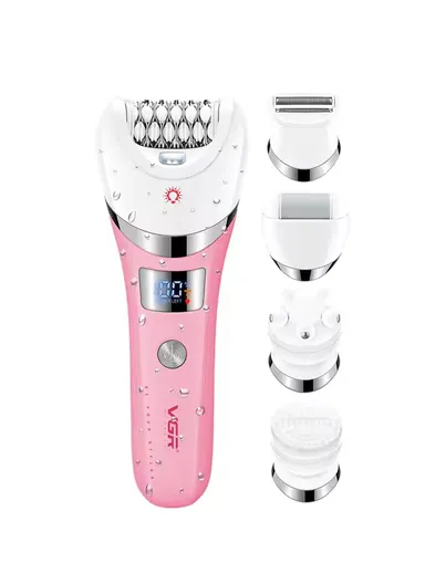 5-in-1 Salon-Grade Lady Care Set, 30 Tweezer Epilator, 180 Min Runtime &amp; IPX6 Waterproof V-759