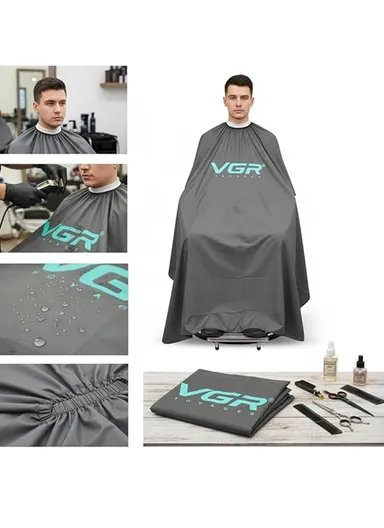 Professional Barber Cape with Waterproof Breathable Silky Nylon Fabric &amp; Adjustable Neck Closure