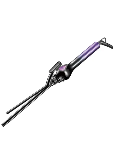 32W Professional Hair Curler with 10mm Ceramic Barrel, LED Temp Control &amp; 30 Min Auto Shut-Off V-573 - Purple