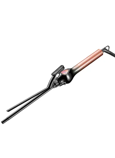 32W Professional Hair Curler with 10mm Ceramic Barrel, LED Temp Control &amp; 30 Min Auto Shut-Off V-573 - Rose Gold