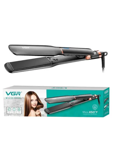 70W Professional Hair Straightener with 38mm Wide Ceramic Plates, 200°C Max Temp &amp; Digital LED Display V-519S