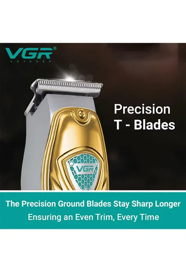 Professional Rechargeable Hair Trimmer, Cordless Hair Trimmer with LED Display &amp; Guiding Comb V-911