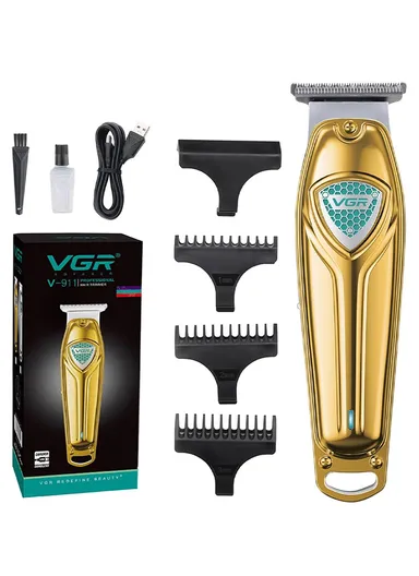 Professional Rechargeable Hair Trimmer, Cordless Hair Trimmer with LED Display &amp; Guiding Comb V-911