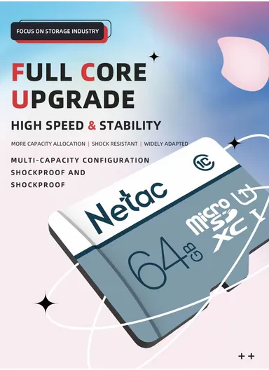 64GB 100MB/s Memory Card P500 Industry Standard, Class 10/U1 Extreme Durability