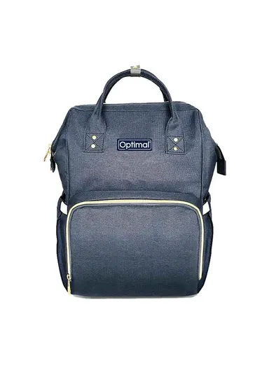 Waterproof Mom &amp; Baby Backpack with Insulated Bottle Pockets and Large Capacity OPB-1225 - Dark Blue