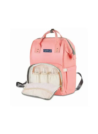 Waterproof Mom &amp; Baby Backpack with Insulated Bottle Pockets and Large Capacity OPB-1225 - Dark Blue