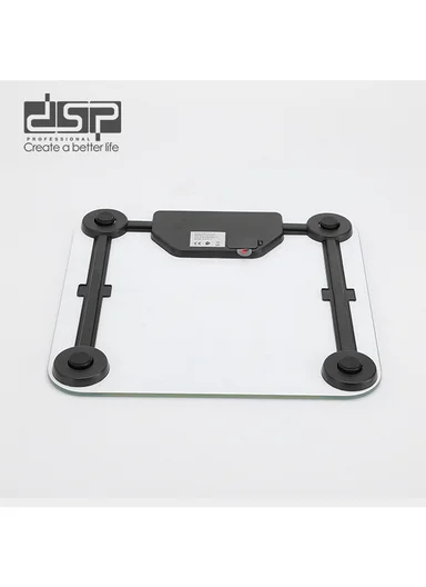 180Kg Max Weight Multifunctional Smart Body Fat Scale with LCD Display &amp; 13 User Support (APP: OKOK International) KD7046 (L33 x W33 x H1.8)cm - White