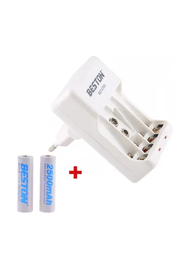 Universal Battery Charger C705 +2 AA Battery Included