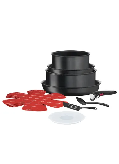 12-Piece Cookware Set with Removable Handle, Frypans, Saucepan, Sauté Pan &amp; Accessories L7629802