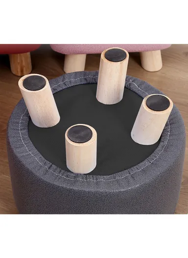 Simple Creative Mesh Stool Portable, Anti-Slip Top &amp; Space-Saving Design (D28 x H25)cm - Dark Aqua &amp; Black