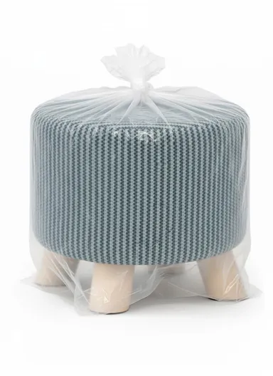 Simple Creative Mesh Stool Portable, Anti-Slip Top &amp; Space-Saving Design (D28 x H25)cm - Dark Aqua &amp; Black