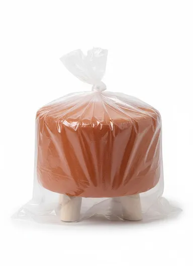 Simple Creative Microfiber Suede Small Stool – Portable, Anti-Slip &amp; Space-Saving Design (D28 × H25 cm)  – Brick