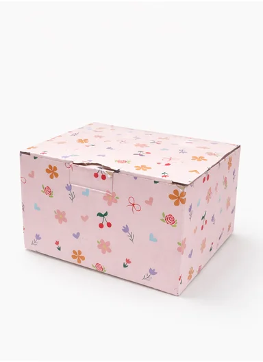 290ml Luxury Pink Floral Ceramic Mug &amp; Saucer Set With Elegant Handle (D16 x H9)cm