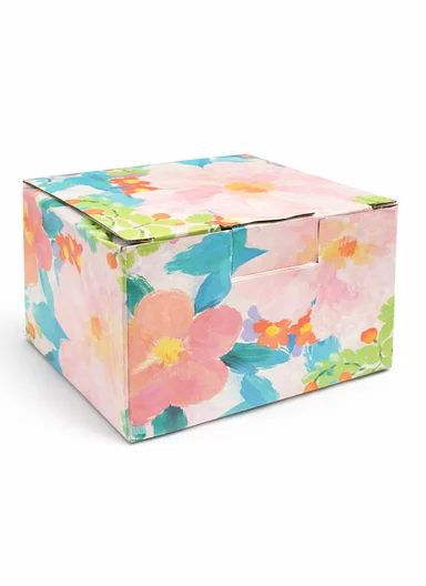 260ML Heart Pattern Ceramic Mug With Decorative Handle (W13 x D8 x H7)cm - White &amp; Pink