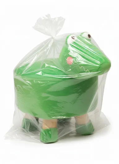 Simple Creative Children Faux Fur Small Stool Portable, Anti-Slip Top &amp; Space-Saving Design (D27 x H24)cm - Dinosaur