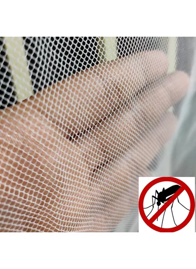 80 x 120cm Magnetic Window Screen Mesh Insect Barrier Curtain for Kitchen Living Room - White Frame+Grey Mesh