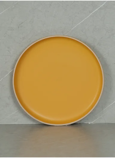 12 pieces Stoneware Dinnerware Set, Dishwasher &amp; Microwave Safe Durable Everyday Dining Set -Yellow