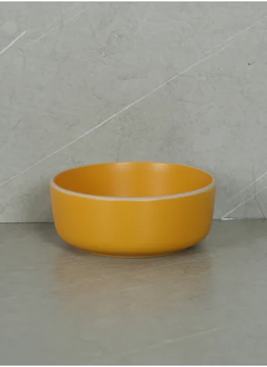 12 pieces Stoneware Dinnerware Set, Dishwasher &amp; Microwave Safe Durable Everyday Dining Set -Yellow