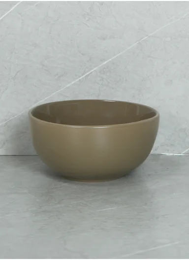 12 pieces Stoneware Dinnerware Set, Dishwasher &amp; Microwave Safe Durable Everyday Dining Set -Light Brown