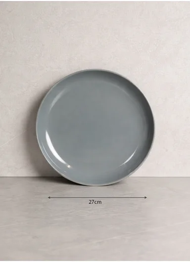 12 pieces Rounded Stoneware Dinnerware Set, Dishwasher &amp; Microwave Safe Durable Everyday Dining Set -orchid