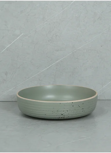 12 pieces Stoneware Dinnerware Set, Dishwasher &amp; Microwave Safe Durable Everyday Dining Set -Mint