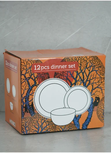 12 pieces Stoneware Dinnerware Set, Dishwasher &amp; Microwave Safe Durable Everyday Dining Set -Mint