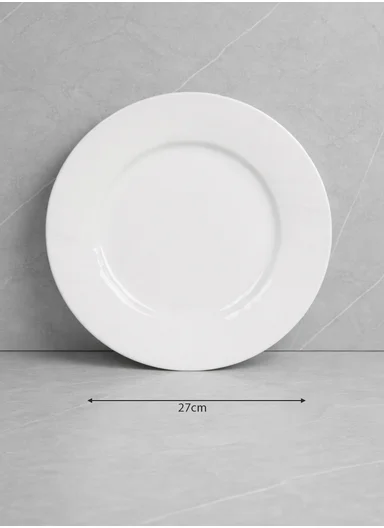 24 pieces Stoneware Dinnerware Set, Dishwasher &amp; Microwave Safe Durable Everyday Dining Set -White